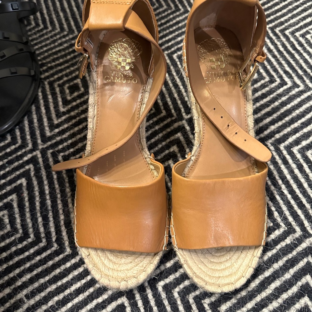Vince Camuto Brown Espadrille Sandals